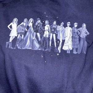 Taylor swift eras navy crewneck